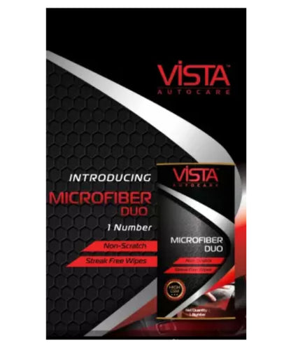 Vista Auto Care Microfiber Duo Dry Microfiber Cleaning Cloth ₹350