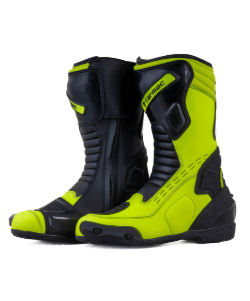 Tarmac Speed Riding Boots – Black Fluorescent ₹12,499