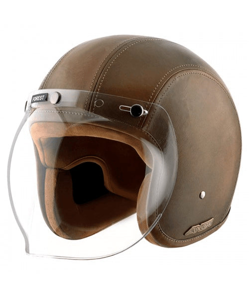 Axor Retro Jet Leather Forest Helmet – Green ₹5,903