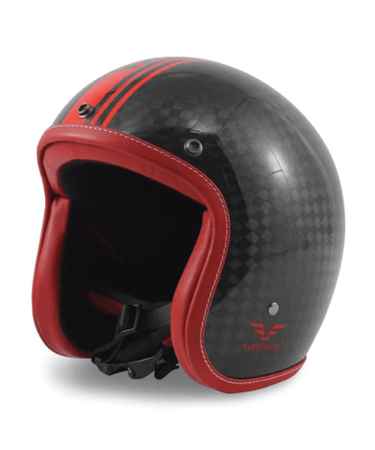 Vardenchi Carbon Large Weave Half Face Helmet (LW) ₹6,900