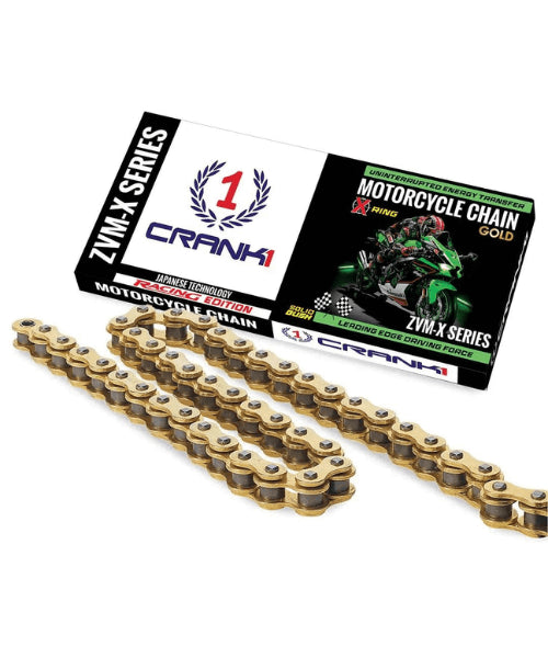 Crank1 Chain For Kawasaki Ninja 400 (2018 Onward) 520 Pitch ZVM-X 106L – Gold ₹6,800