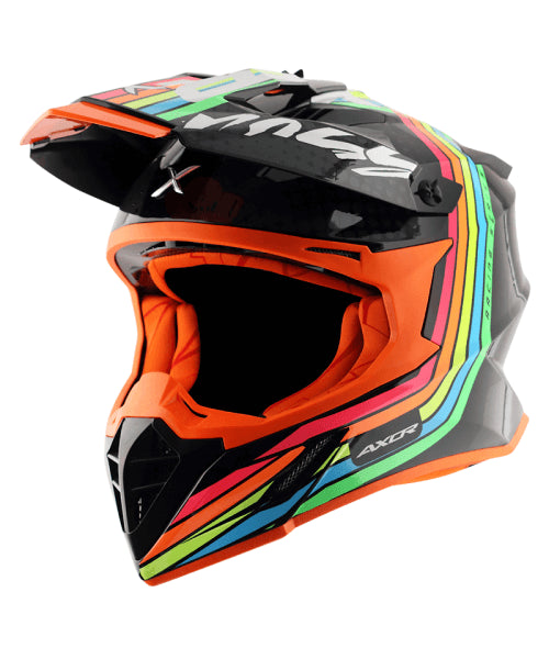 Axor X-CROSS X2 Off Road Helmet – Black Grey ₹5,980