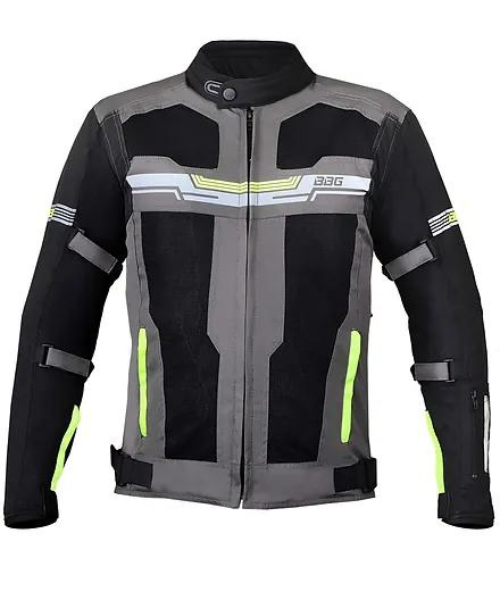 BBG Marshal Motorcycle Riding Jacket with Rain and Thermal Liner – Neon ₹6,950