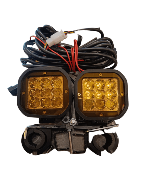 HJG Square 9 LED Fog Light with Wiring Harness and Mounts – Pair (120W) ₹4,999