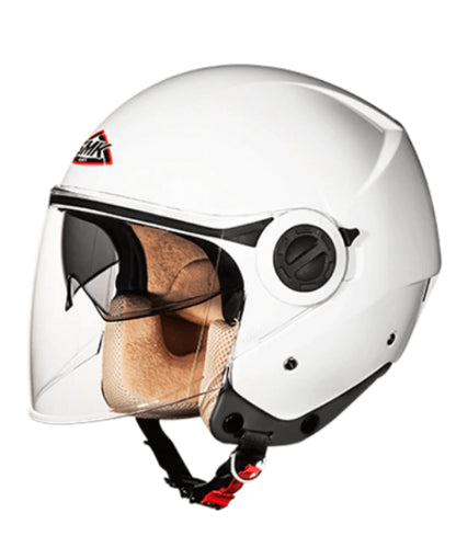 SMK Cooper GL 100 White Helmet ₹2,900