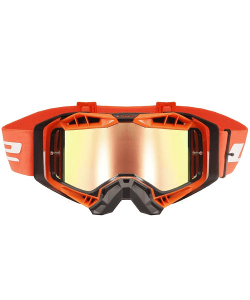 LS2 Aura Pro Goggle Black Hiv Orange With Iridium Visor ₹4,999