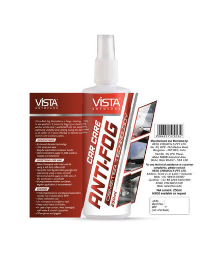 Vista Anti Fog Demister – 250 ml ₹265