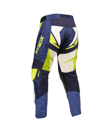 Rynox Dune Neo Offroad Pants – Blue Hi-Viz Green ₹6,850