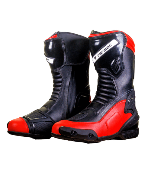 Tarmac Speed Riding Boots – Black Red  ₹12,499