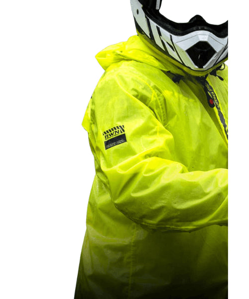 Rynox H2GO Pro 3 Rain Jacket – Hiviz Green ₹1,450