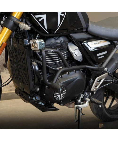 Zana Crash Guard With Slider Black For Triumph Speed 400 – ZI-8362 ₹3,999 Original price was: ₹3,999.₹3,599