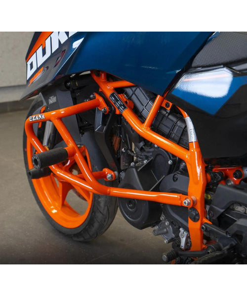 Zana Crash Guard With Slider Orange For KTM Duke 390/250/200/390 Gen 3 – ZI-8416 ₹3,599