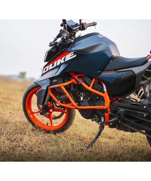 Zana Crash Guard With Slider Orange For KTM Duke 390/250/200/390 Gen 3 – ZI-8416 ₹3,599