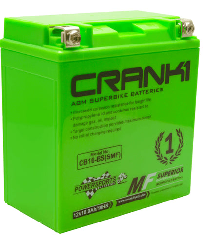 Crank1 Battery For Triumph Tiger 800XCA-CB16-BS ₹8,500