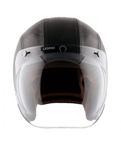 Axor Retro Jet Leather Legend Helmet – Coco Dark ₹5,903