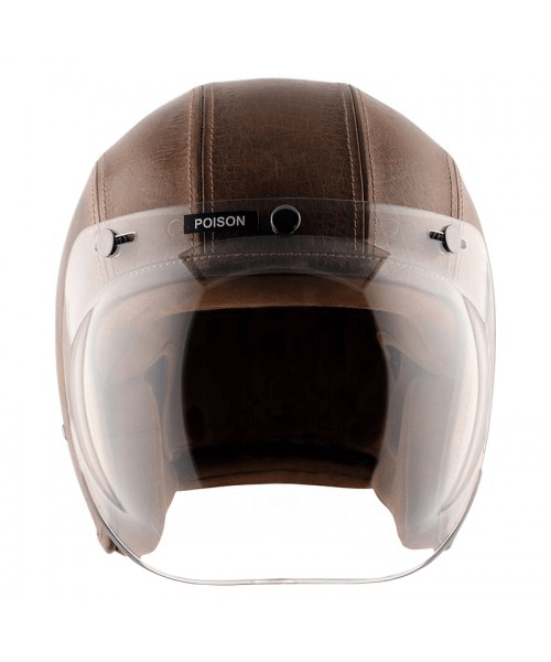 Axor Retro Jet Leather Poison Helmet – Coco Brown ₹5,903