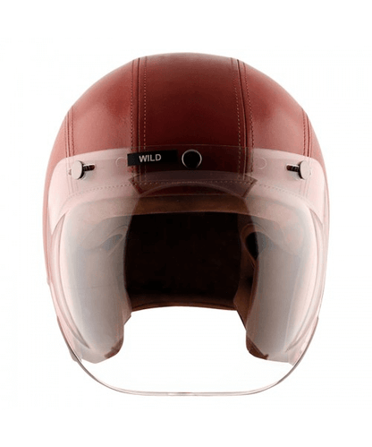 Axor Retro Jet Leather Wild Helmet – Red ₹5,903