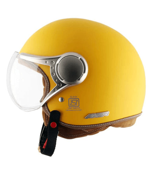 Axor Retro Jet West Helmet – Dull Mustard Yellow ₹3,149