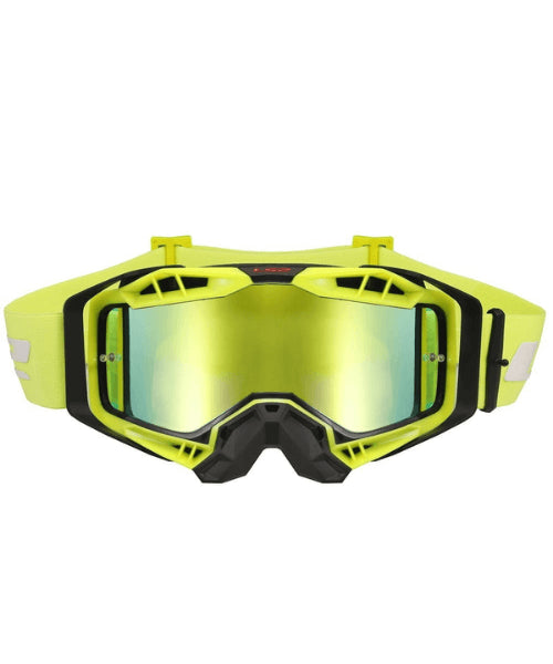 LS2 Aura Pro Goggle Black Hiv Yellow With Iridium Visor ₹4,999