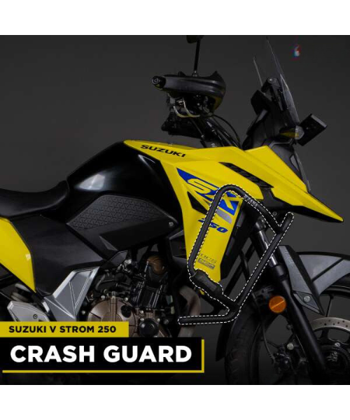 Zana Crash Guard MS With Slider Puck Black For V-Strom 250 – ZI-8224 ₹5,499