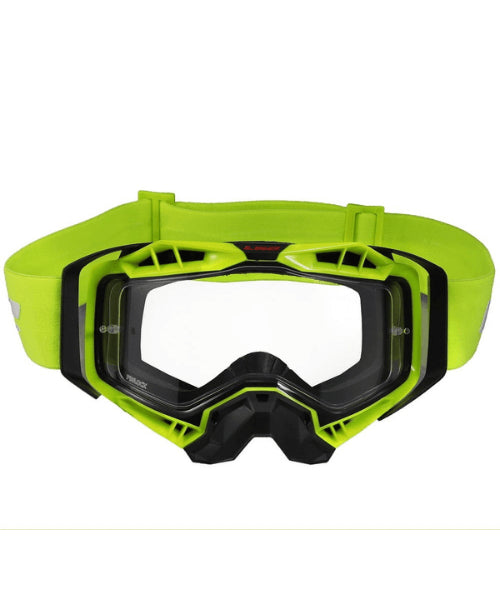 LS2 Aura Goggle Black Hiv Yellow With Clear Visor ₹3,199