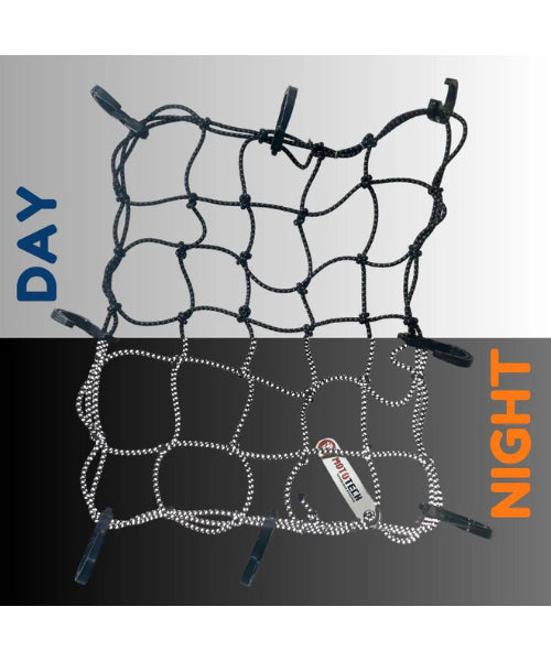 Mototech Reflective Flexi Hook Bungee Net – 15″x12″ ₹550