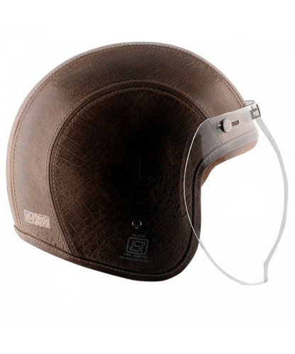 Axor Retro Jet Leather Poison Helmet – Coco Brown ₹5,903