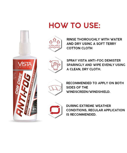 Vista Anti Fog Demister – 250 ml ₹265