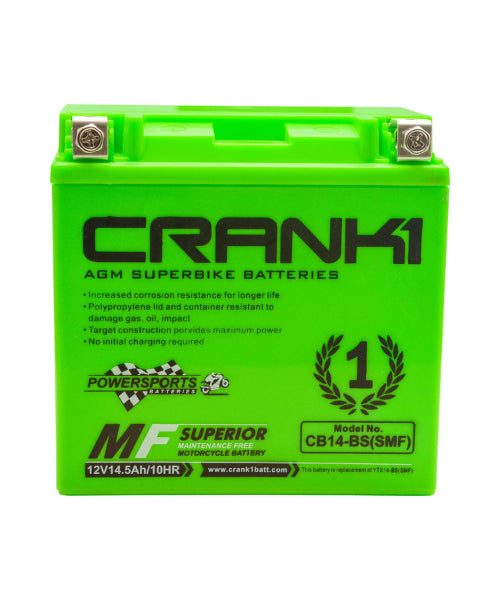 Crank1 Battery For BMW F800ST/GS/GT/T/ADV (2007-2018) – CB14-BS ₹7,400