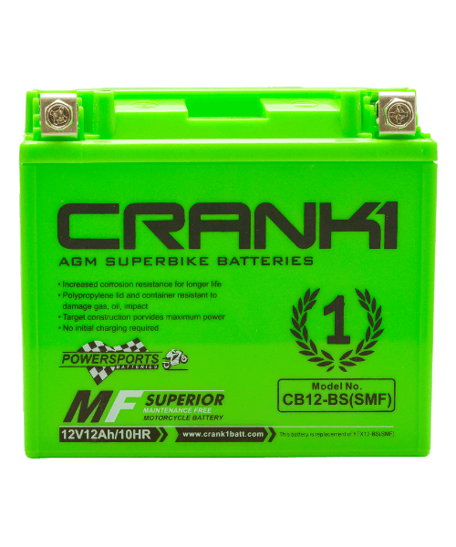 Crank1 Battery For Kawasaki Vulcan 900 Custo-CB12-BS ₹7,600