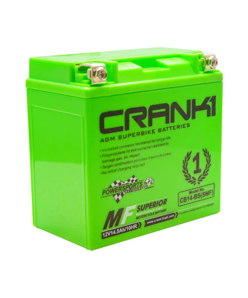 Crank1 Battery For Aprilia Mana 850/GT (2007-2016) – CB14-BS ₹7,400