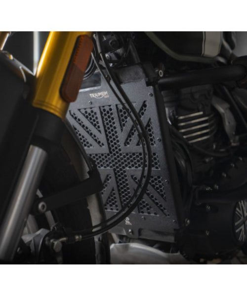 Zana Radiator Grill UK Flag for Triumph Speed 400 / Scrambler 400 – Black – ZI-8368 ₹3,899