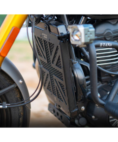 Zana Radiator Grill UK Flag for Triumph Speed 400 / Scrambler 400 – Black – ZI-8368 ₹3,899