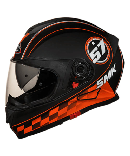 SMK Twister Blade MA276 Black Orange Helmet ₹5,150