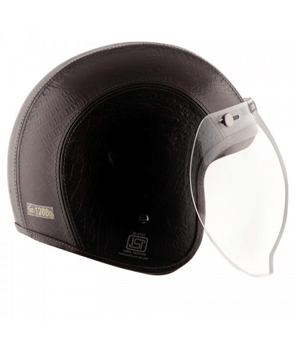 Axor Retro Jet Leather Legend Helmet – Coco Dark ₹5,903