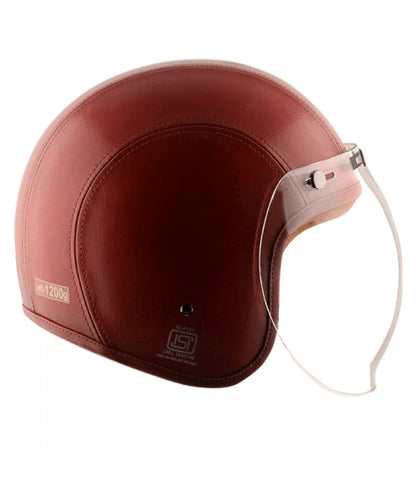 Axor Retro Jet Leather Wild Helmet – Red ₹5,903