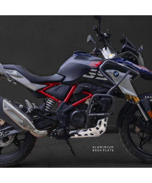 Zana Crash Guard BMW G310 GS – Lower Engine Guard MS With Puck Black – ZI-8158 ₹6,499