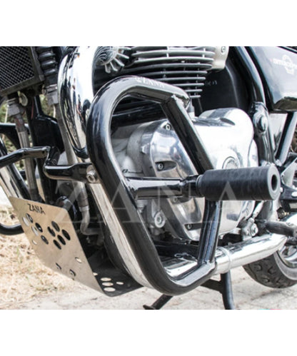 Zana Crash Guard Mild Steel With Slider Glossy Black GT & Interceptor 650 – ZI-8109 ₹3,999