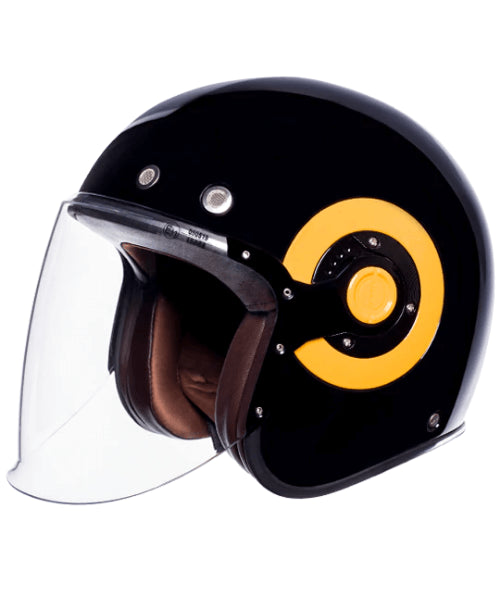 SMK Retro Jet GL 240 Gloss Black Helmet ₹3,990