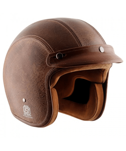 Axor Retro Jet Leather Poison Helmet – Coco Brown ₹5,903