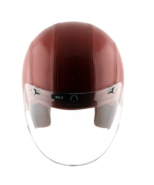 Axor Retro Jet Leather Wild Helmet – Red ₹5,903