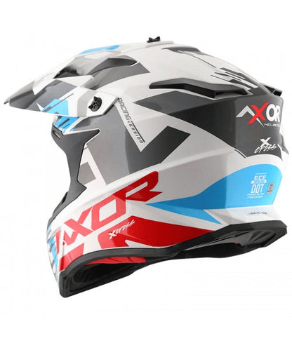 Axor X-CROSS X1 Off Road Helmet – White Red ₹5,980