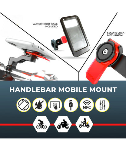 Route95 Twist & Go Handle Bar Phone Mount with Waterproof Case ₹2,299