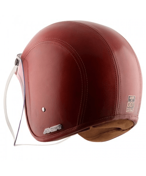 Axor Retro Jet Leather Wild Helmet – Red ₹5,903