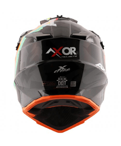 Axor X-CROSS X2 Off Road Helmet – Black Grey ₹5,980