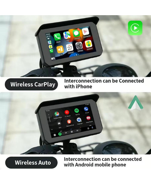 Motorcycle GPS CarPlay Android Auto Screen with Dash Cam and Tyre Pressure Monitoring ₹23,000