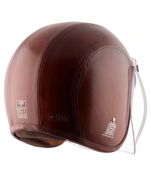 Axor Retro Jet Leather Congo Helmet – Coniac Dark ₹5,903