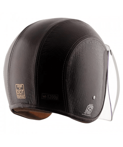 Axor Retro Jet Leather Legend Helmet – Coco Dark ₹5,903