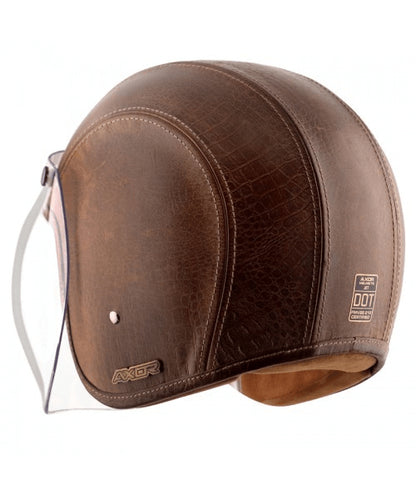 Axor Retro Jet Leather Poison Helmet – Coco Brown ₹5,903