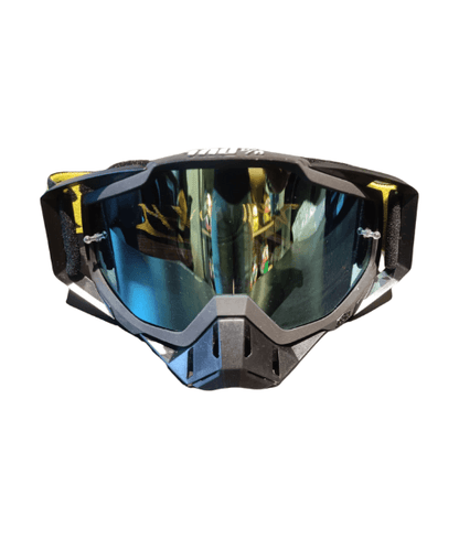 100% Goggle Black with Iridum Yellow Visor